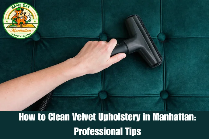 How to Clean Velvet Upholstery in Manhattan Professional Tips