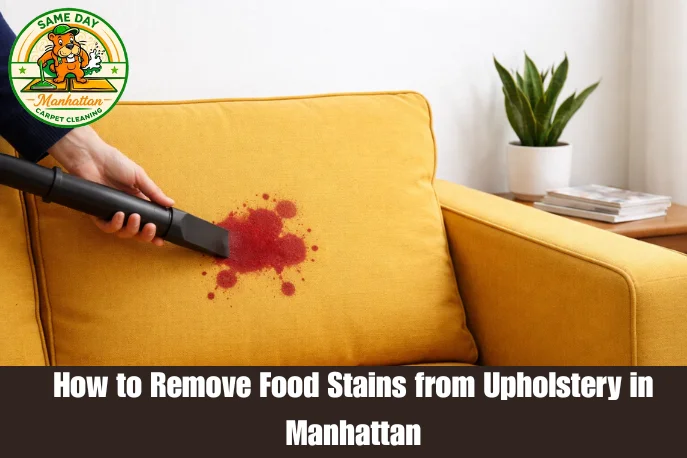How to Remove Food Stains from Upholstery in Manhattan