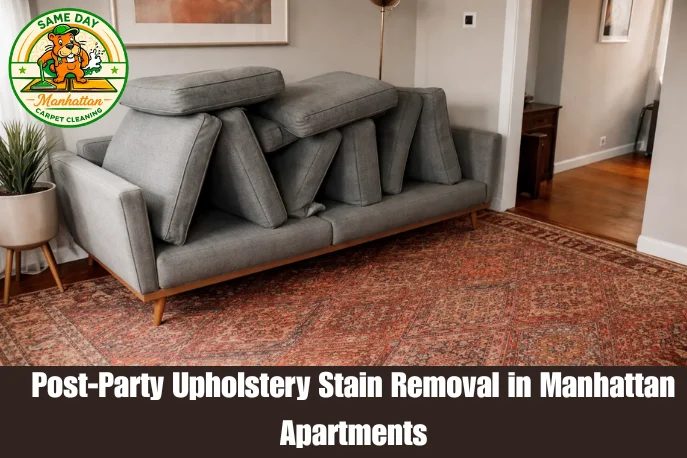 Post-Party Upholstery Stain Removal in Manhattan Apartments